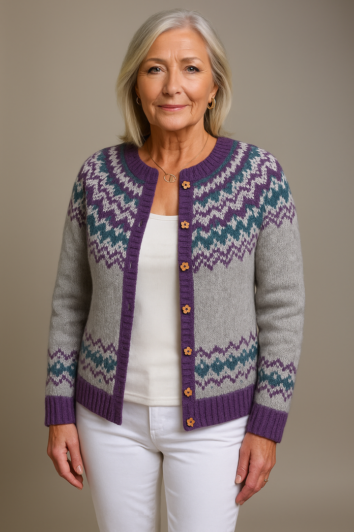 Cardigan Islandais Vintage Naomie