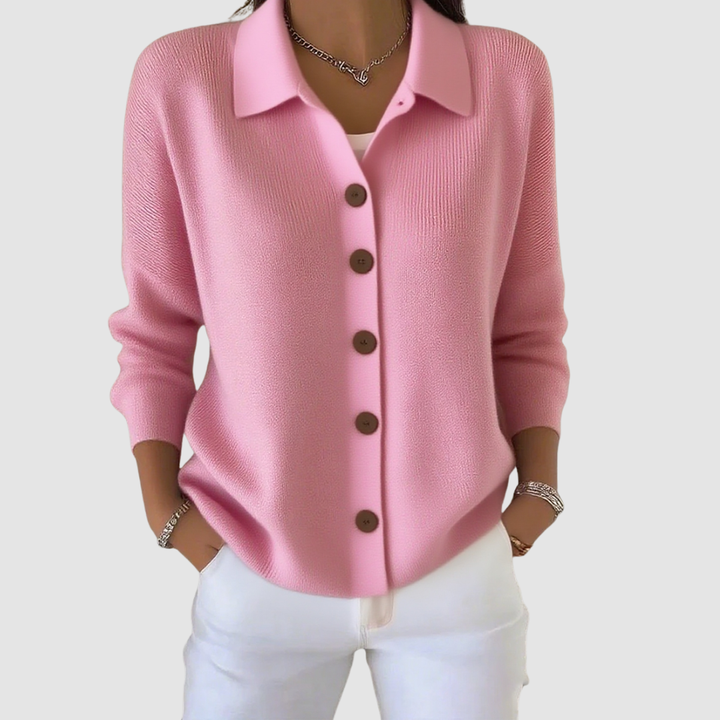 Cardigan Doux Tricot Boutonné