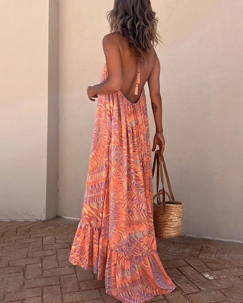 Robe nuisette avec imprimé