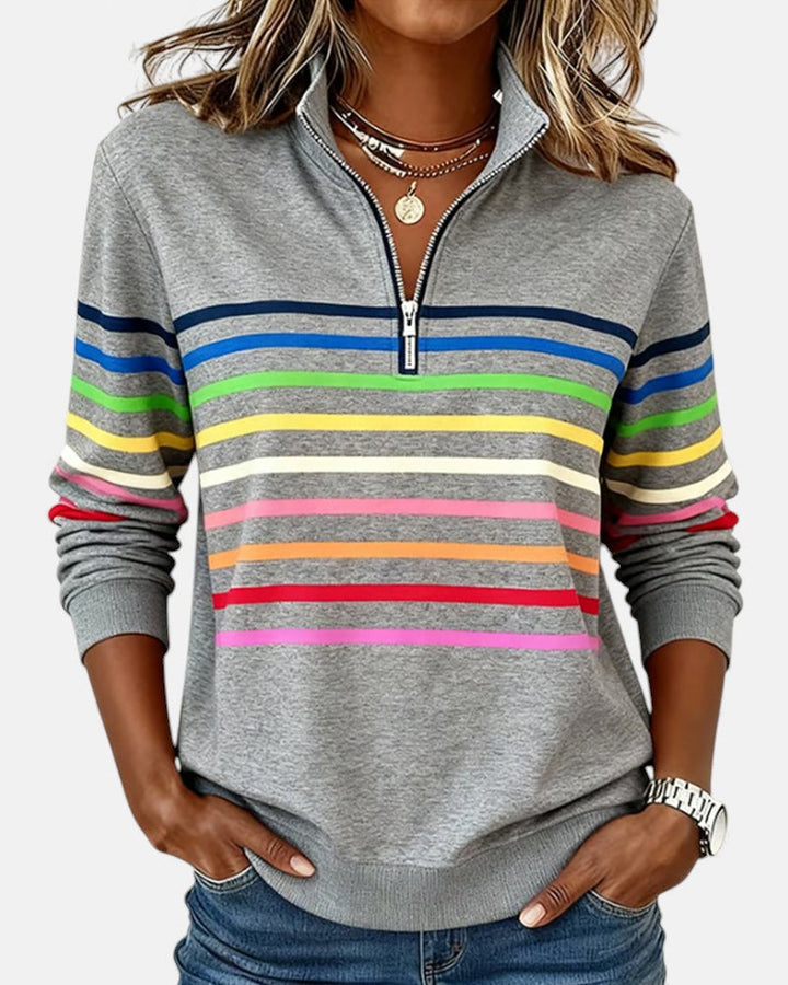Pull rayé femme