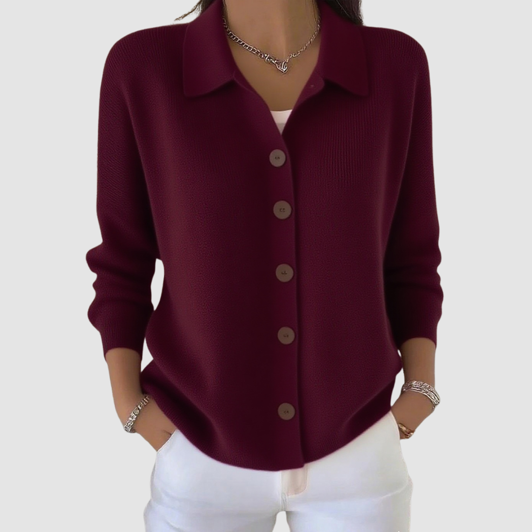 Cardigan Doux Tricot Boutonné