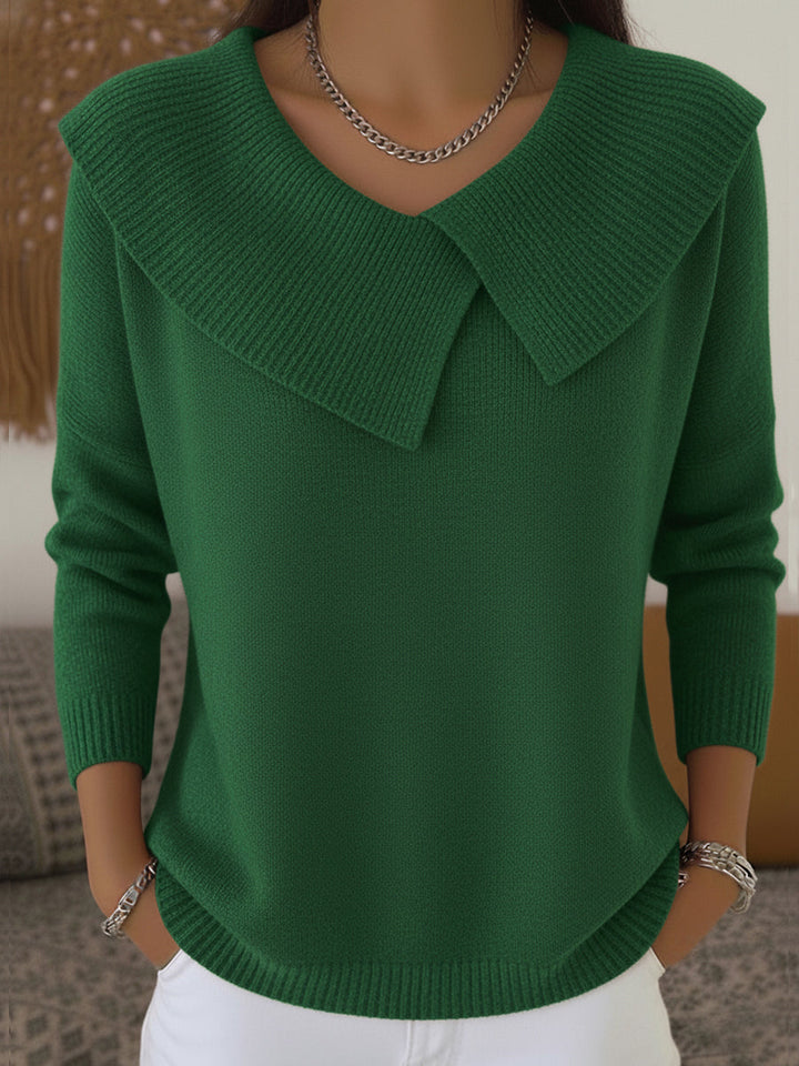Pull élégant en maille avec col original