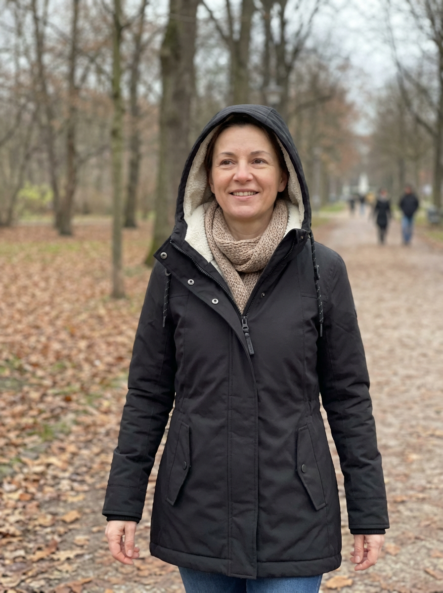 Éliane – manteau d’hiver long imperméable pour femmes, chaud et élégant