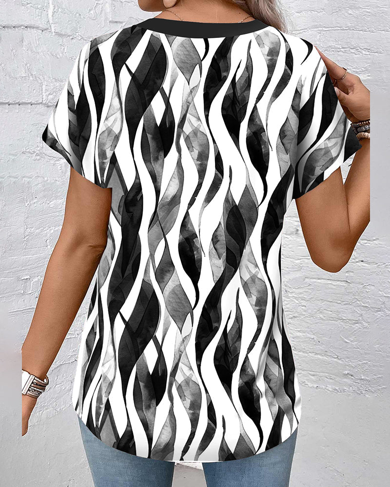 T-Shirt Décontracté Imprimé