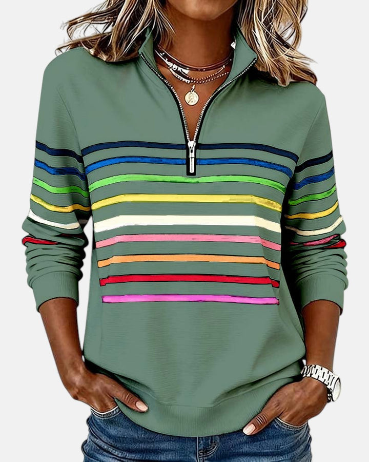 Pull rayé femme