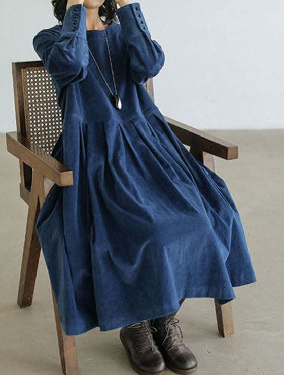 Elise | Robe midi plissée élégante pour femme