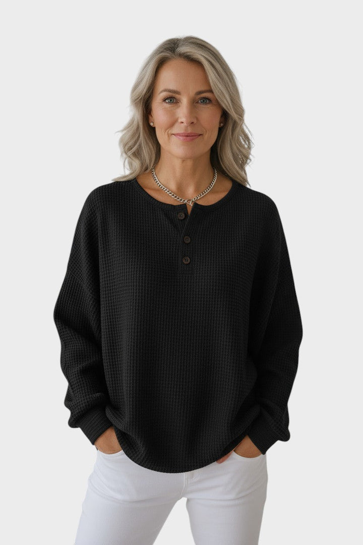 Pull élégant femme avec boutons