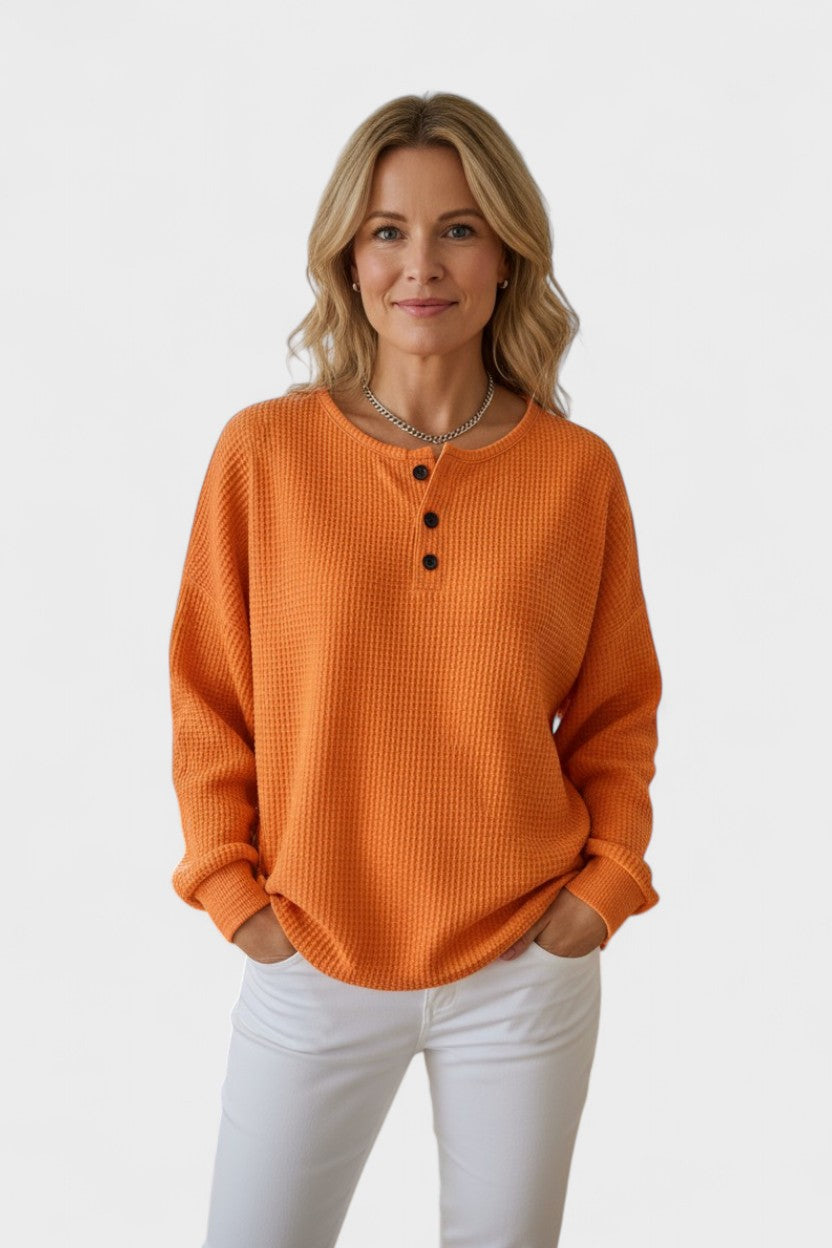 Pull élégant femme avec boutons