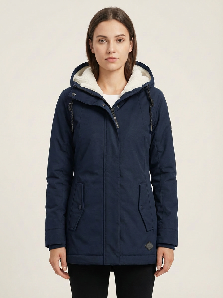 Éliane – manteau d’hiver long imperméable pour femmes, chaud et élégant
