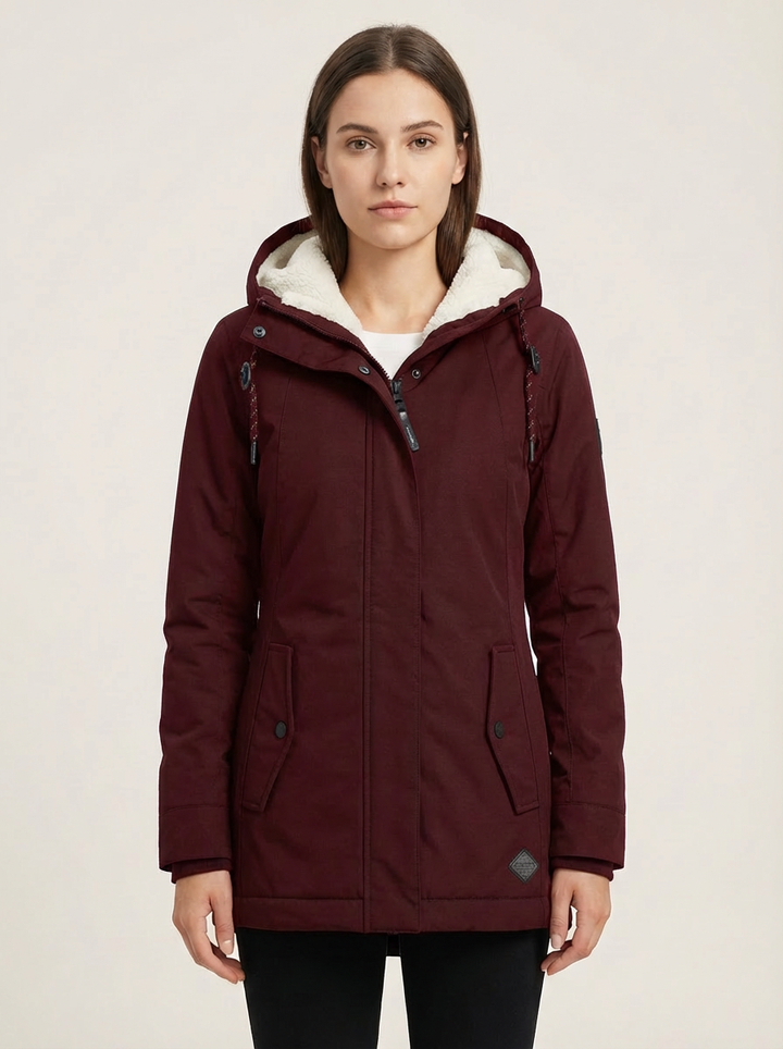 Éliane – manteau d’hiver long imperméable pour femmes, chaud et élégant