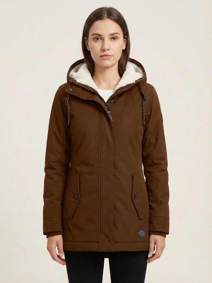 Éliane – manteau d’hiver long imperméable pour femmes, chaud et élégant