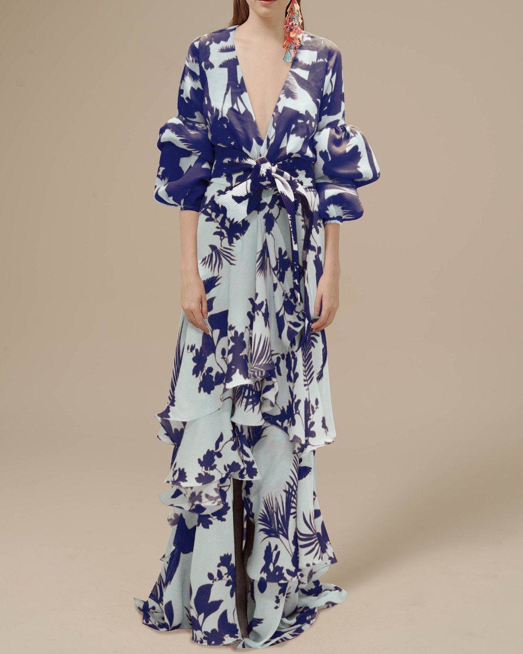 Florence | Robe de cérémonie imprimée en mousselin