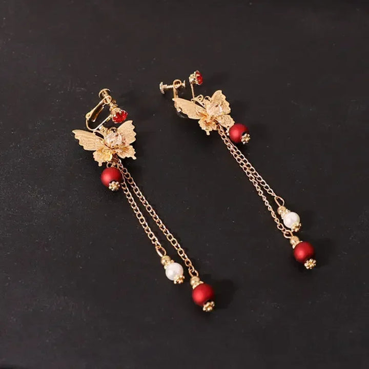 Women Fashion Xiuhe Headwear Accessories Chinese Hanfu Bridal Hair Accessories Set Tassel Dragon Phoenix Coat Hair Accessories
