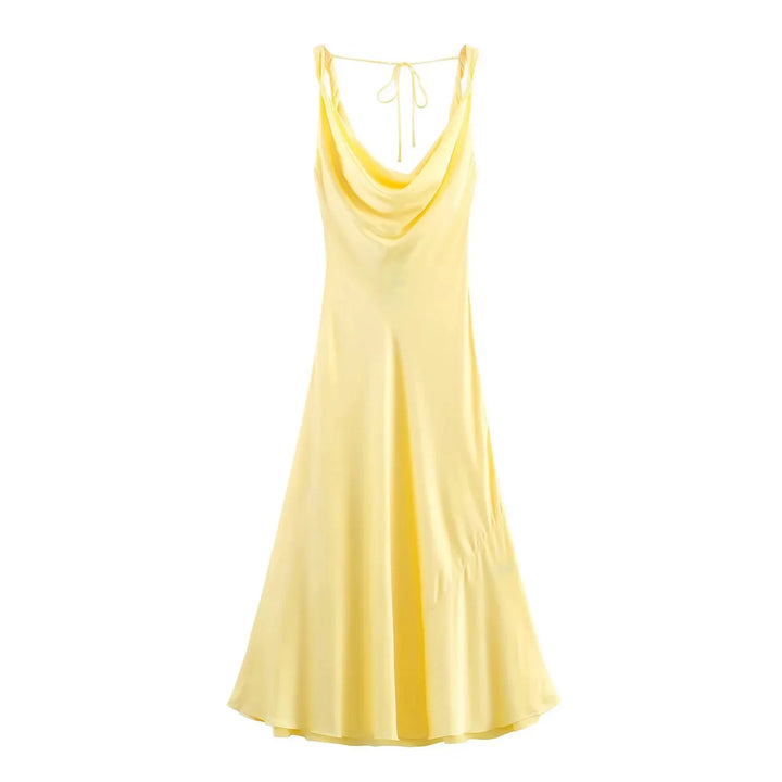 KONDALA 2026 Spring Butter Yellow Dress For Women Elegant Homecoming Dresses Wedding Guest Dresses Off The Shoulder Lady Dresses