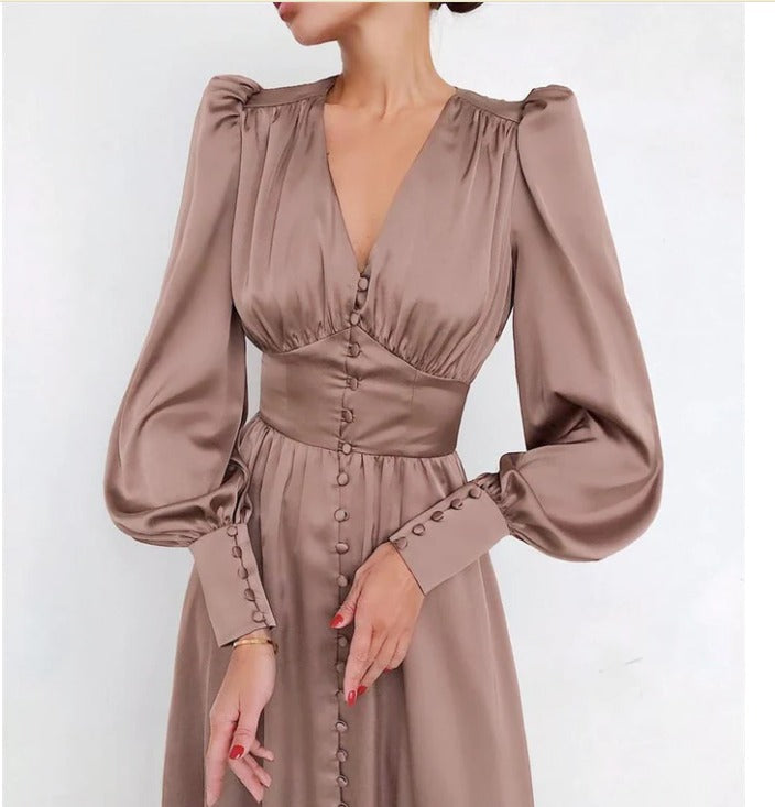 Arya | Robe élégante en satin pour femmes