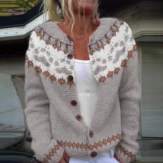 Cardigan Islandais Vintage Emery