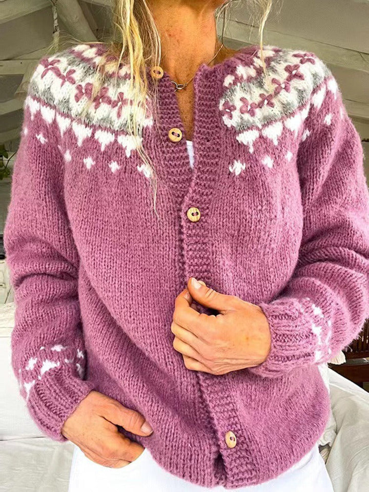 Cardigan Islandais Vintage Maya