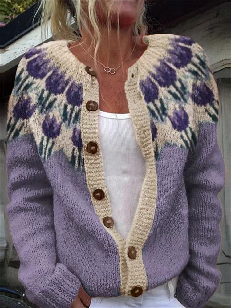 Cardigan Islandais Vintage Josephine