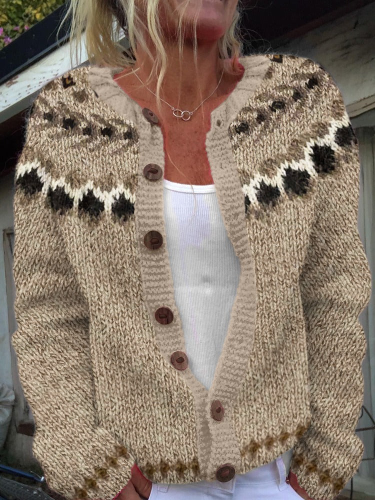 Cardigan Islandais Vintage Aubree