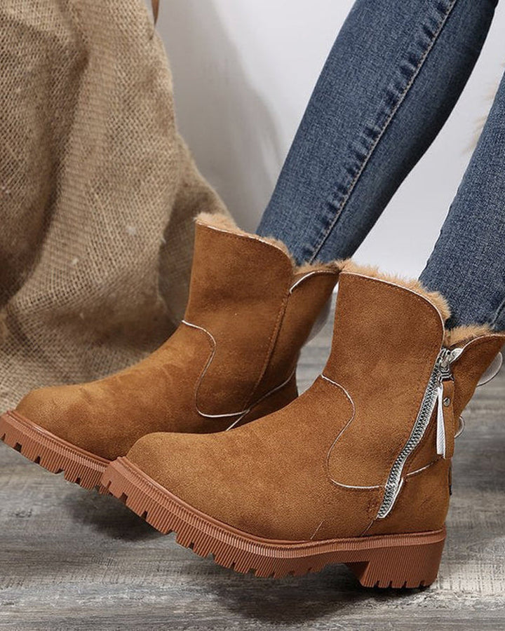 Bottes D’Hiver Pour Femme Avec Doublure En Polaire