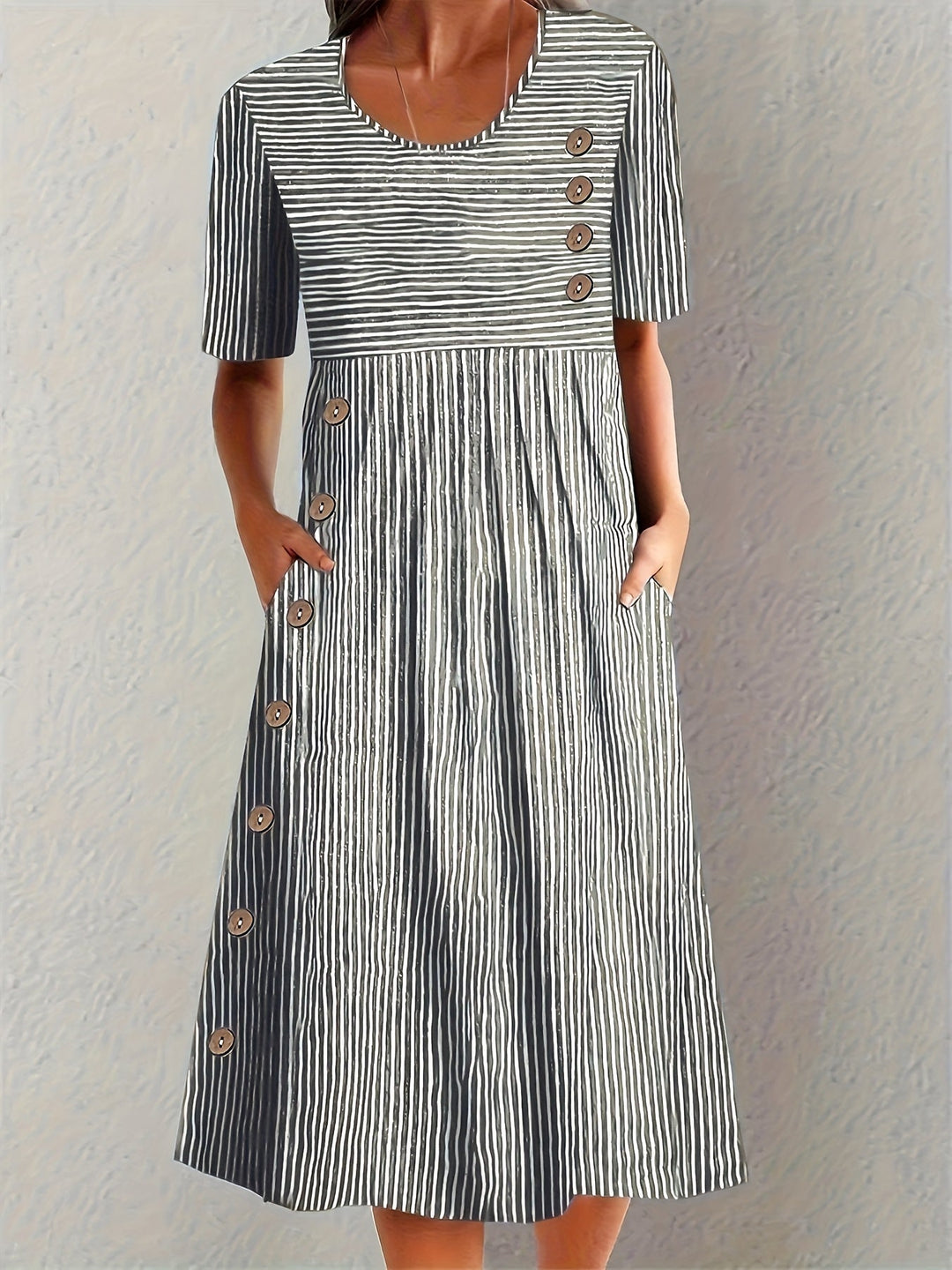 Belle | Robe d'été rayée