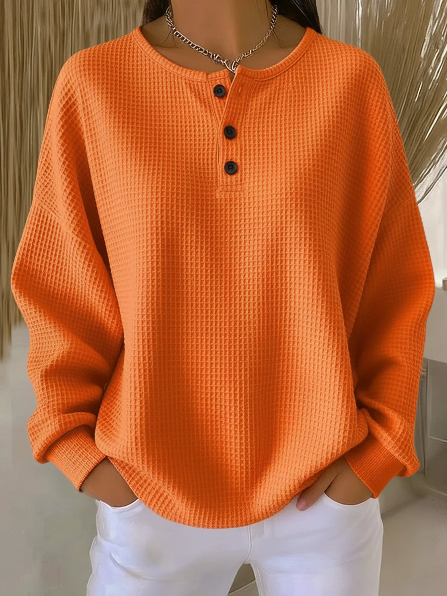 Pull élégant femme avec boutons