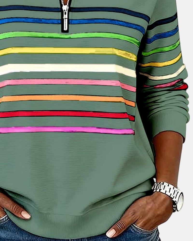 Pull rayé femme