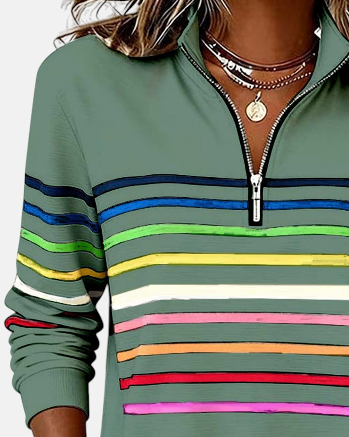 Pull rayé femme