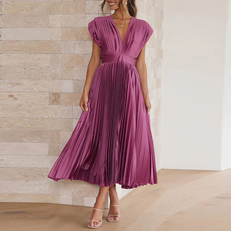 Rachel | Robe Chic Midi pour Invitée de Mariage Femme