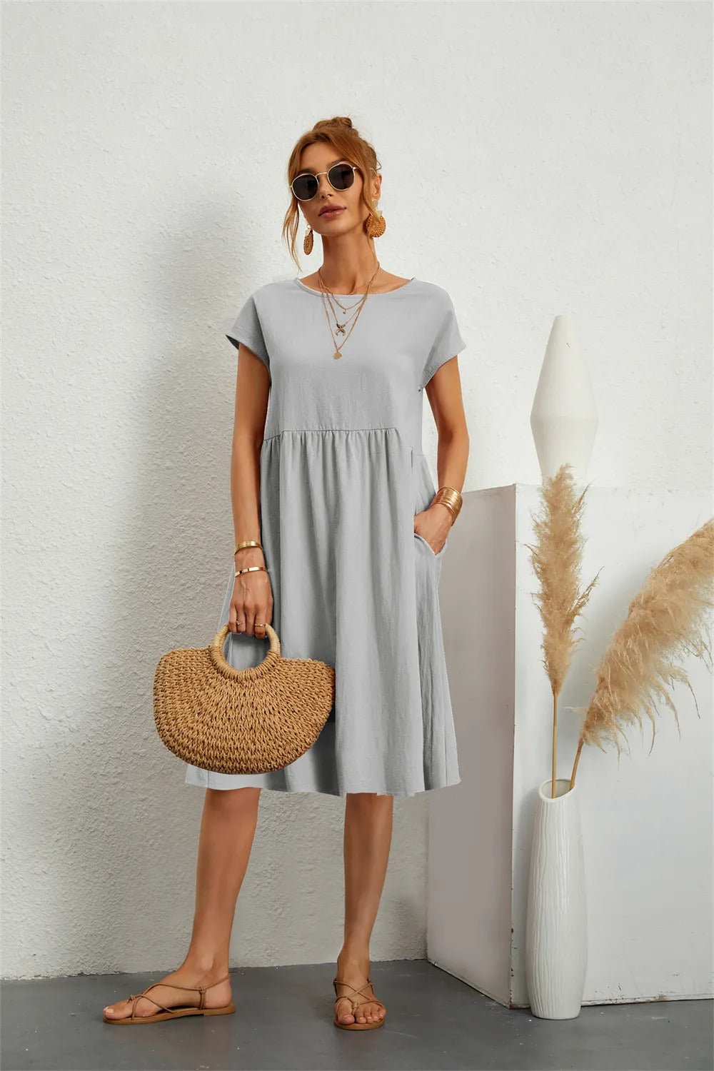 Natalee | Robe Élégante à Silhouette Raffinée pour Femme