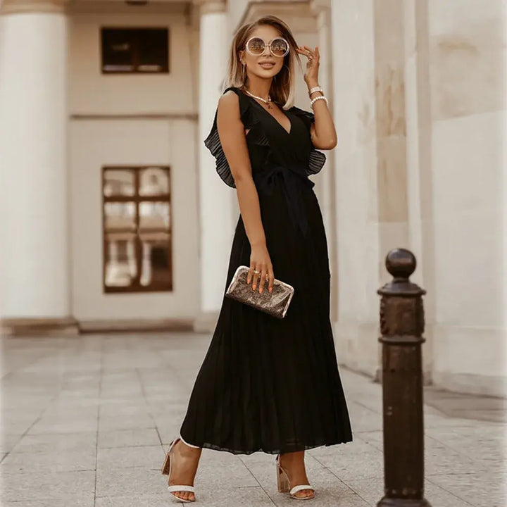Robe maxi à volants élégants pour femmes – Soraya