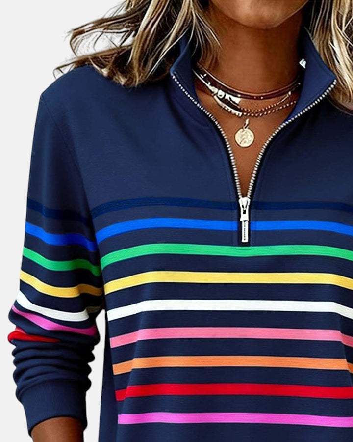 Pull rayé femme