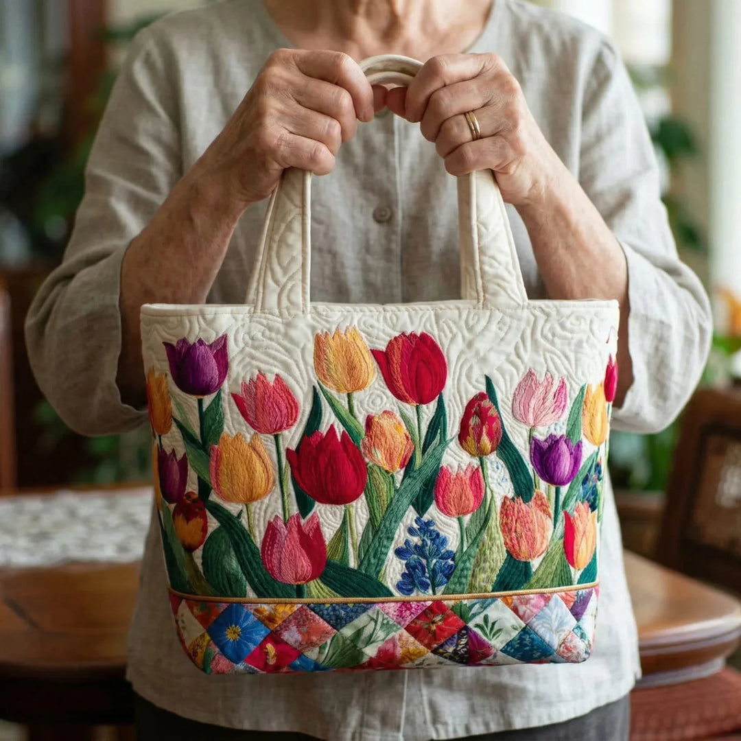 Sac Matelassé - Jardin de Tulipes