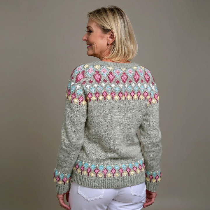 Cardigan Islandais Vintage Madeline