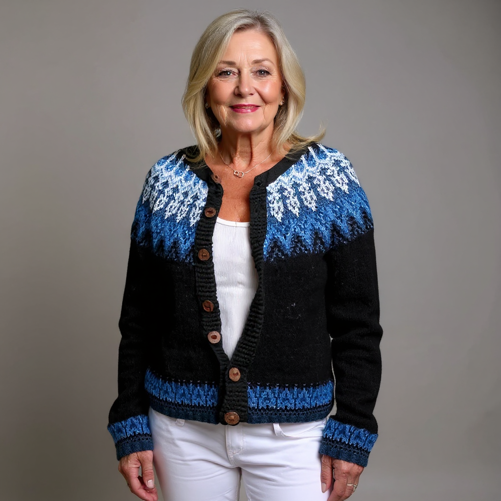 Cardigan Islandais Vintage Givanna