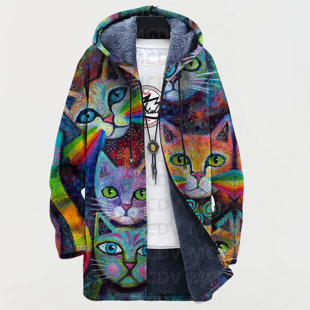 Cardigan Inspiré par l'Art Angeline