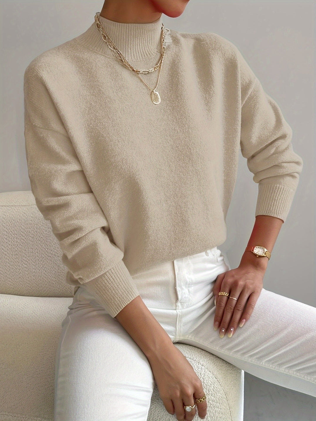 Élise – Pull à col rond femme