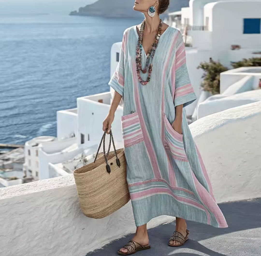 Robe Longue Élégante Kyra pour un Look Estival Stylé
