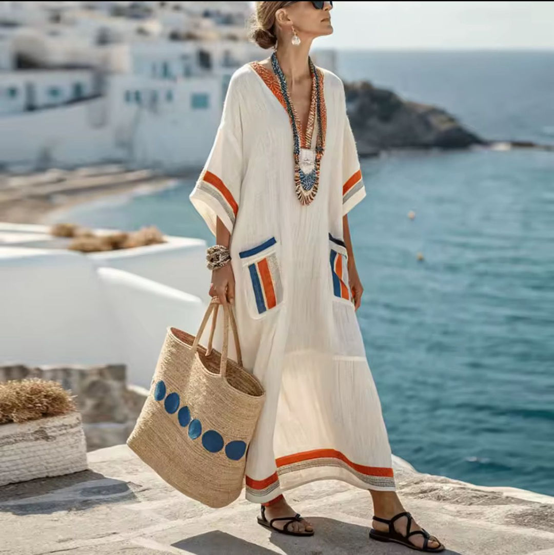 Robe Longue Élégante Kyra pour un Look Estival Stylé